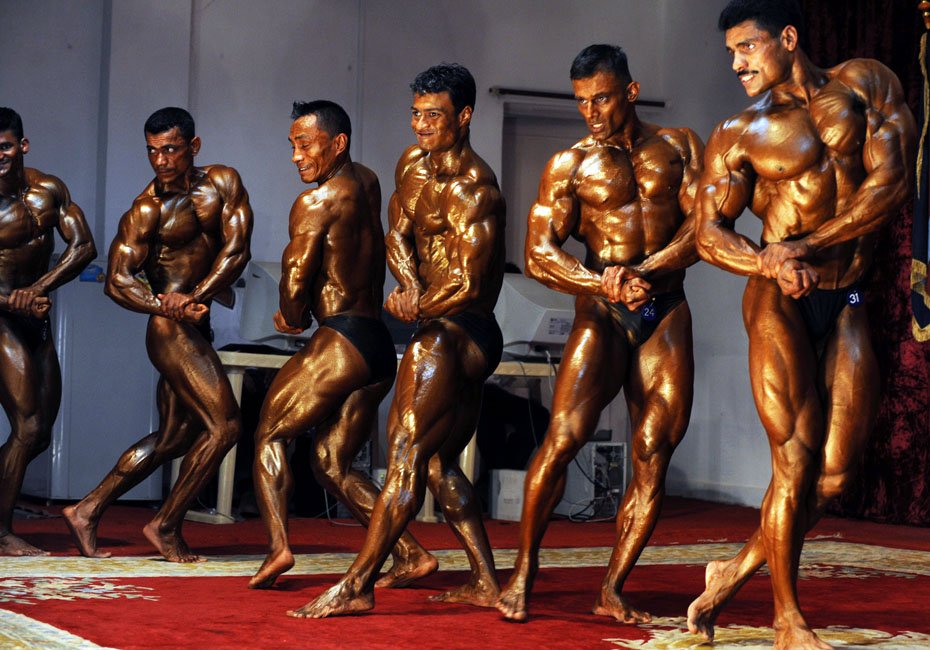印度举办健美大赛（高清组图）金博体育(图1)